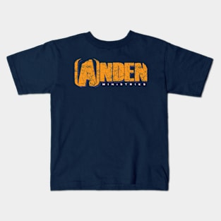 Orange Anden Ministries Logo Distressed Kids T-Shirt